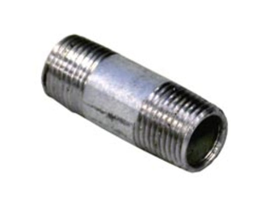 Galvanised Barrel Nipple Long 3/4"x80mm