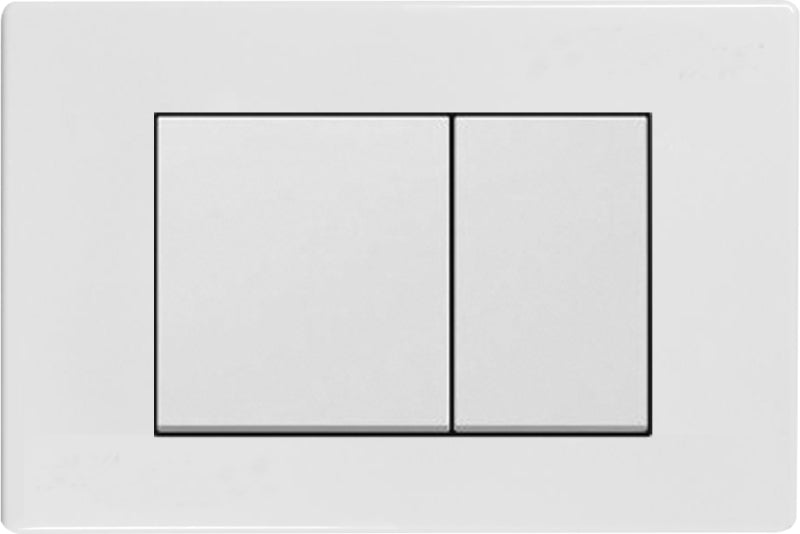 Actuator Plate - ICON Series 100, Square, White Finish