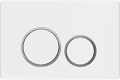 Actuator Plate - ICON Series 300, Round, Polished White Finish