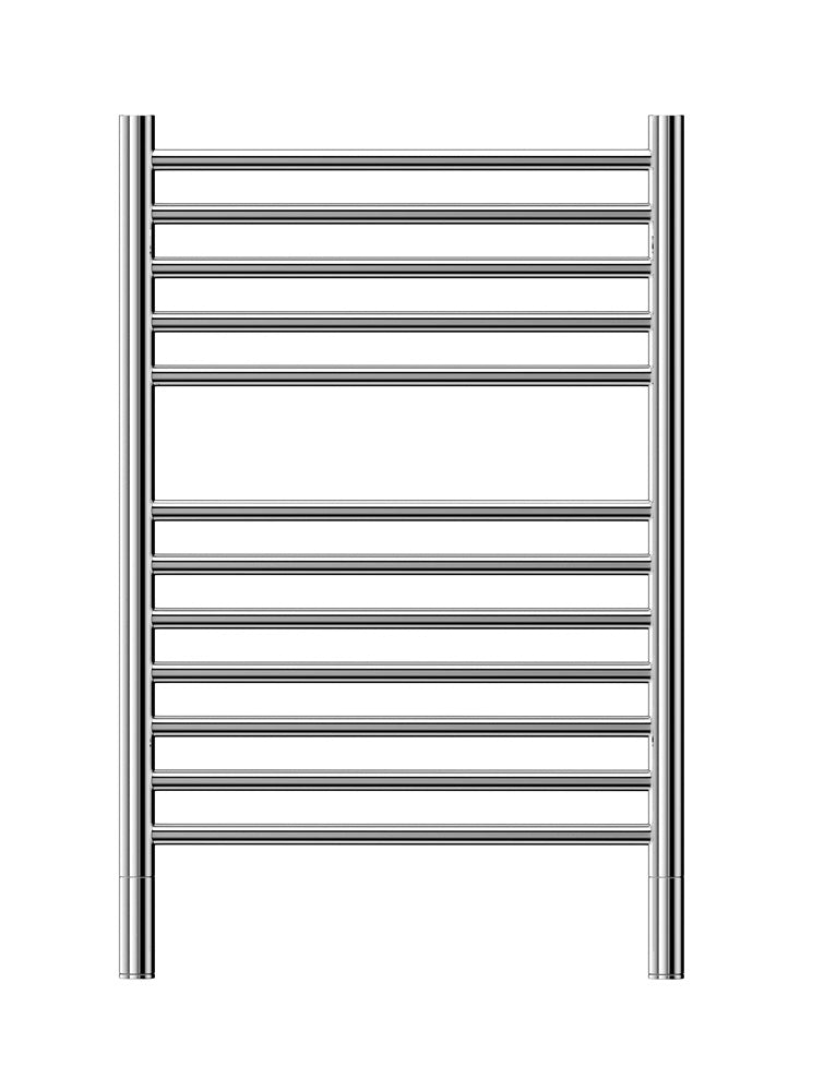 Heated Towel Rail - Jeeves, Classic E Range, 790x520mm, Straight, Mirror Polished, Right Application