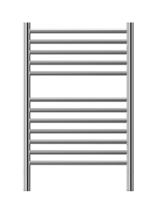 Heated Towel Rail - Jeeves, Classic E Range, 790x520mm, Straight, Mirror Polished, Right Application