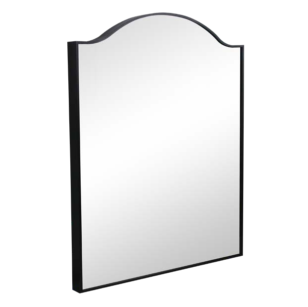 Mirror - Aluminium Black Arch, (L) 60cm | (W) 2.8cm | (H) 80cm