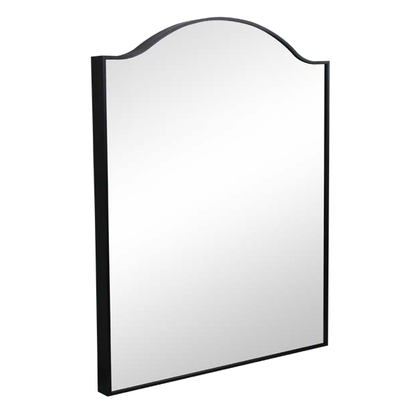 Mirror - Aluminium Black Arch, (L) 60cm | (W) 2.8cm | (H) 80cm