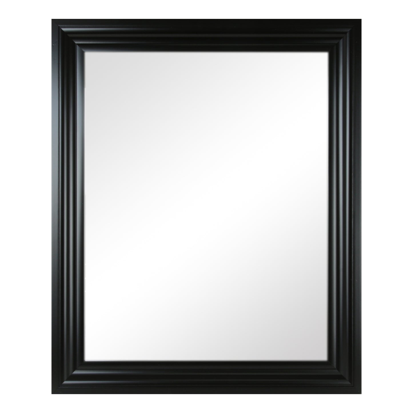 Mirror - Polymer Black Rectangular, (L) 50cm | (W) 4cm | (H) 70cm