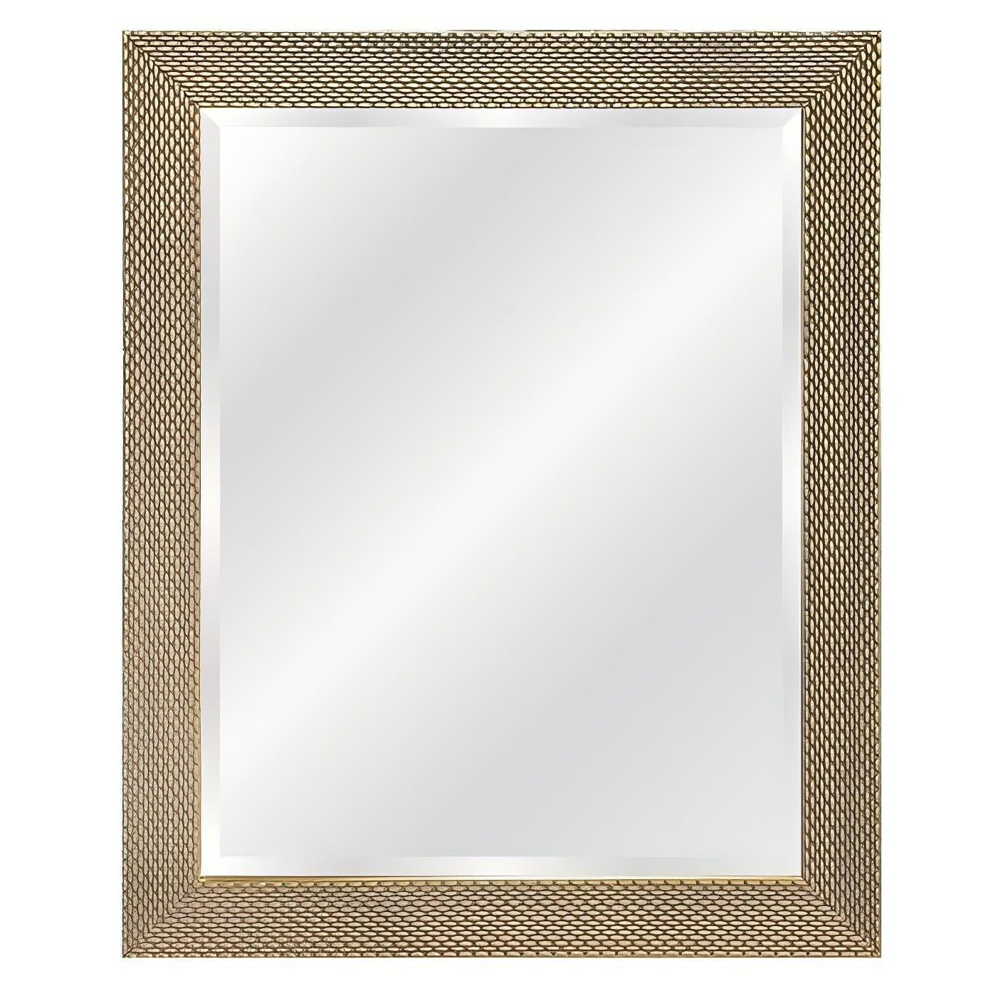 Mirror - Polymer Basket Weave Rectangular, (L) 50cm | (W) 4cm | (H) 70cm