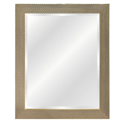 Mirror - Polymer Basket Weave Rectangular, (L) 50cm | (W) 4cm | (H) 70cm