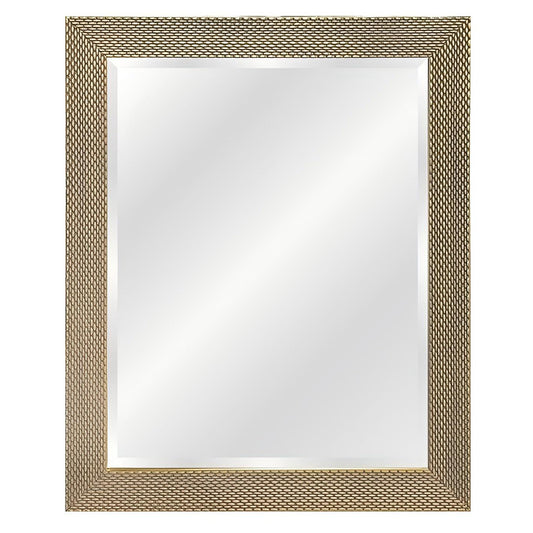 Mirror - Polymer Basket Weave Rectangular, (L) 50cm | (W) 4cm | (H) 70cm