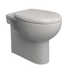 Mobility-impaired Pan Laguna - Back To Wall, Raised Height, Back Entry, Excl Seat, White, (L) 56cm | (W) 36cm | (H) 45.8cm