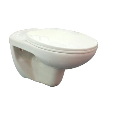 Wall-Hung Pan Lisa ii – Round, Polished White, Icon Contemporary Range