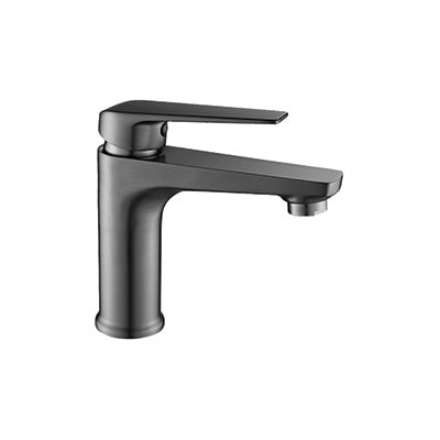 Basin Mixer – Luna Icon Range, Modern Bathroom Tap in Brushed Gun Metal Finish