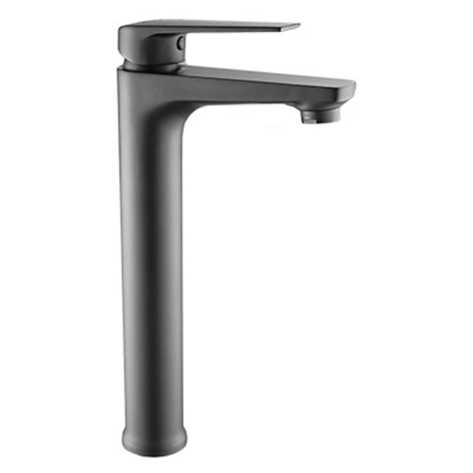 Basin Mixer Raised – Luna Icon Range, Modern Bathroom Tap in Brushed Gun Metal Finish