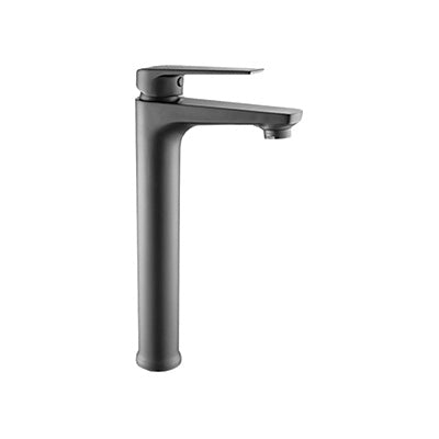 Basin Mixer Raised – Luna Icon Range, Modern Bathroom Tap in Brushed Gun Metal Finish