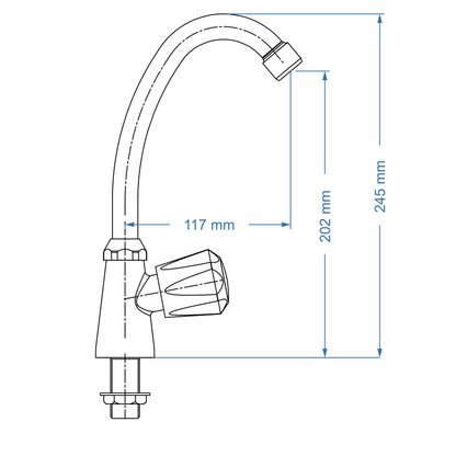 Prep Bowl Tap – May Icon Range, Conventional Kitchen Tap