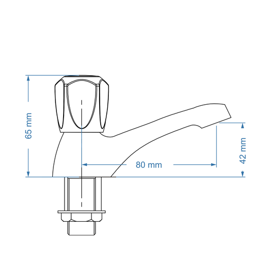 Pillar Tap 15mm – May Icon Range, Conventional Bathroom Tap