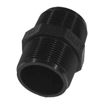 Irrigation Poly Threaded Fitting - Nipple, 15mm