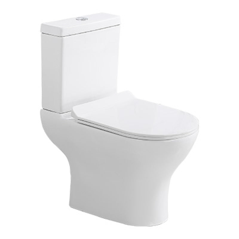 Close Coupled Suite Osten - Round, Polished White, Top Flush, Icon Premium Range