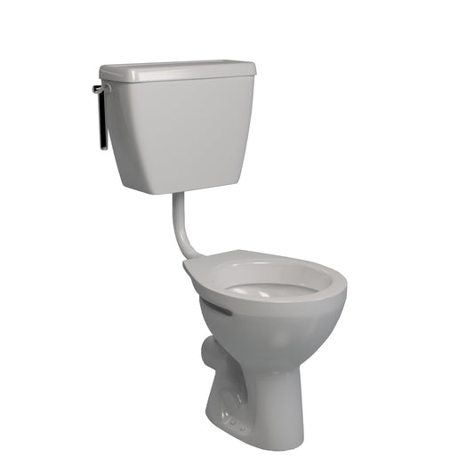 Mobility-impaired Low-Level Suite Atlas - Lecico, Polished White, Incl Mech, No Seat (Grab Rails Required), (L) 79cm | (W) 46cm | (H) 103.3cm