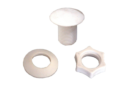Cistern Stopper and Backnut, white