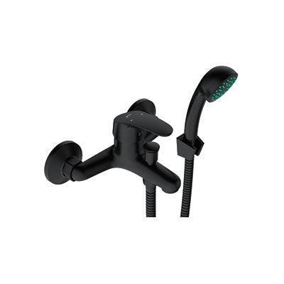 Bath Mixer – Pisces II, Icon Range, Conventional Bathroom Tap, Matt Black Finish