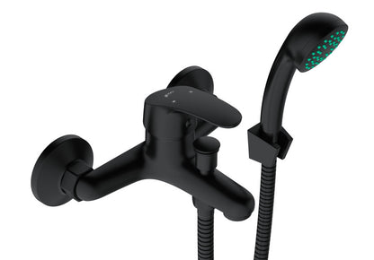 Bath Mixer – Pisces Icon Range, Conventional Bathroom Tap, Matt Black Finish