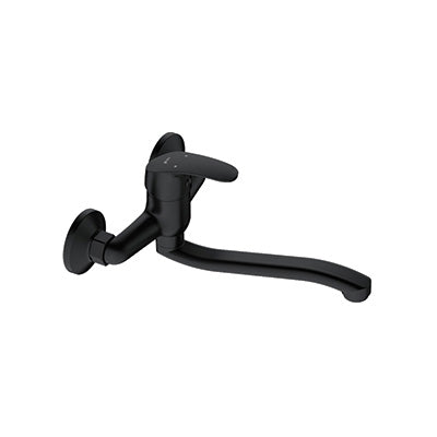 Sink Mixer Wall Type – Pisces II, Icon Range, Conventional Kitchen Tap, Matt Black Finish