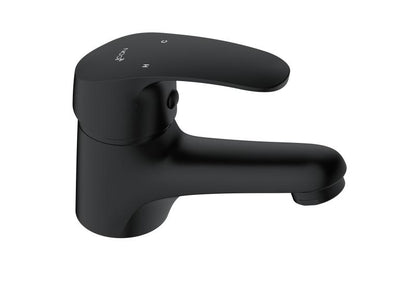 Basin Mixer – Pisces Loop Icon Range, Conventional Bathroom Tap, Matt Black Finish