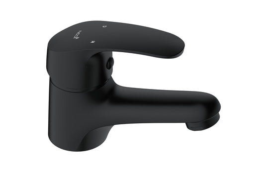 Basin Mixer – Pisces II, Icon Range, Conventional Bathroom Tap, Matt Black Finish