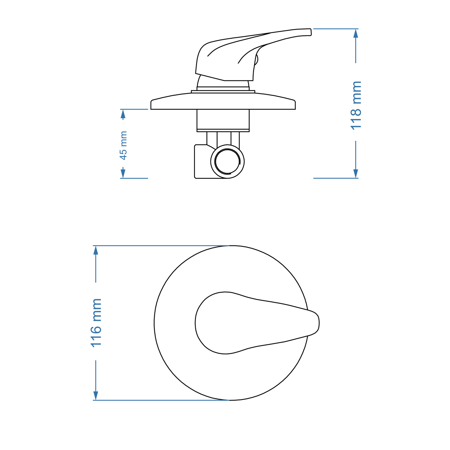 Shower/Bath Mixer/Concealed Mixer – Pisces Icon Range, Conventional Bathroom Tap