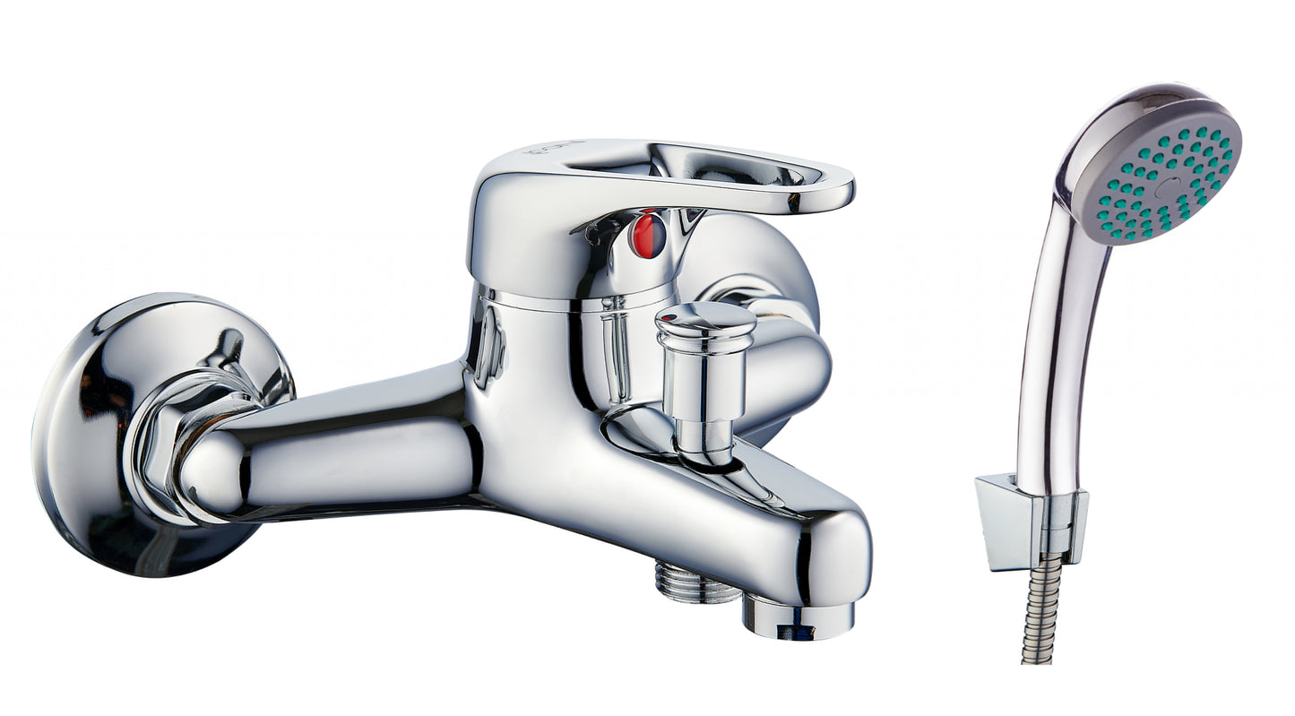 Bath Mixer – Pisces Loop Icon Range CP, Conventional Bathroom Tap