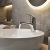Basin Mixer – Pisces Loop Icon Range CP, Conventional Bathroom Tap
