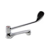 Pillar Tap - Medical Lever (Hot), (L) 12cm | (W) 9.5cm | (H) 6cm