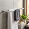 Double Towel Rail 600mm - Raven Bathroom Accessory Icon Conventional Range, (L) 63.2cm | (W) 10.5cm | (H) 4.3cm