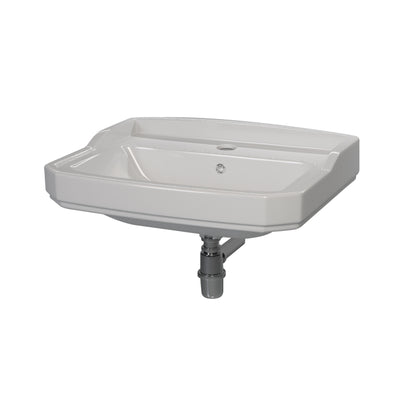 Basin Roxton - Lecico, 530mm, 1 Tap Hole, (L) 53.5cm | (W) 40.7cm | (H) 18.1cm, Excl Pedestal