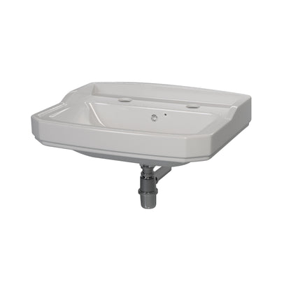 Basin Roxton - Lecico, 530mm, 2 Tap Hole, (L) 53.5cm | (W) 40.7cm | (H) 18.1cm, Excl Pedestal