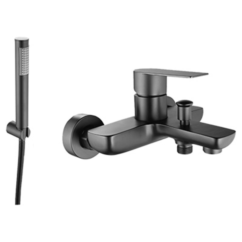 Bath Mixer – Sagittarius Icon Range, Modern Bathroom Tap in Brushed Gun Metal Finish