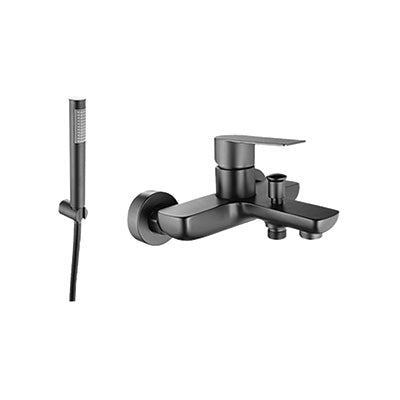 Bath Mixer – Sagittarius Icon Range, Modern Bathroom Tap in Brushed Gun Metal Finish