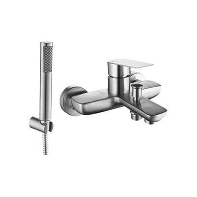 Bath Mixer – Sagittarius Icon Range, Brushed Stainless Steel Finish