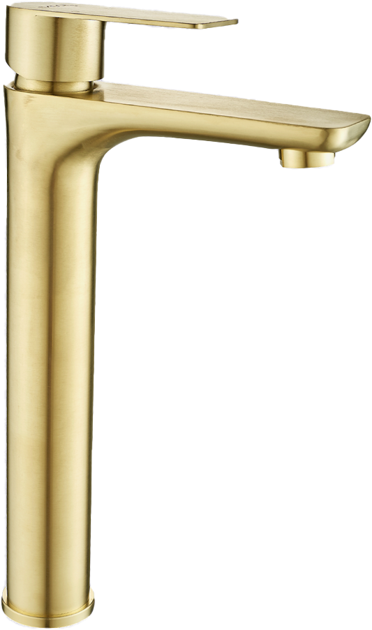 Basin Mixer Raised – Sagittarius Premium Icon Range, Brushed Gold Finish