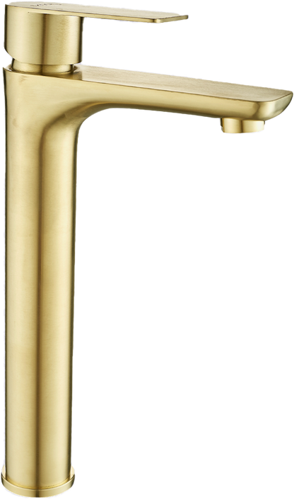 Basin Mixer Raised – Sagittarius Premium Icon Range, Brushed Gold Finish