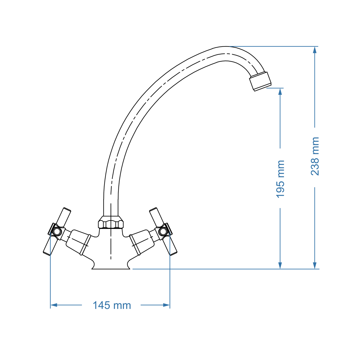 Sink Mixer Deck Type – Scorpio Icon Range, Conventional Kitchen Tap
