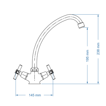 Sink Mixer Deck Type – Scorpio Icon Range, Conventional Kitchen Tap