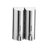 Soap/Shampoo/Conditioner Dispenser - Double Cylinder, Chrome
