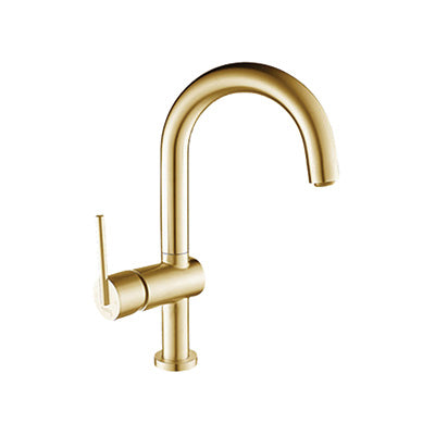 Sink Mixer Deck Type – Icon Range, , Brushed Gold Finish