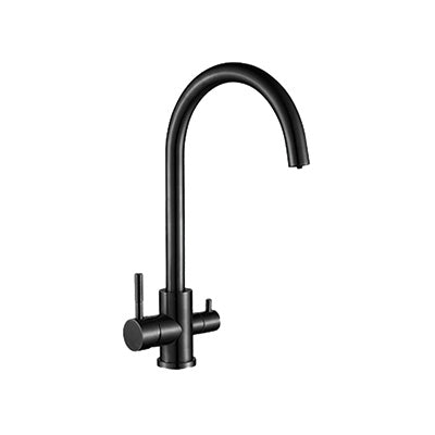 Sink Mixer Deck Type with Purifier Tap – Icon Range, Matt Black Finish