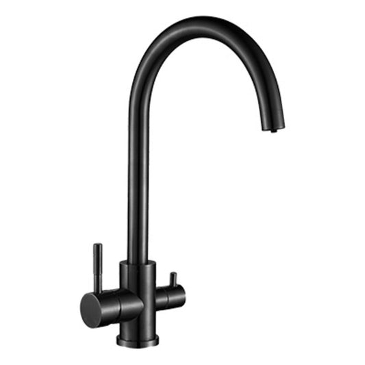 Sink Mixer Deck Type with Purifier Tap – Icon Range, , Matt Black Finish