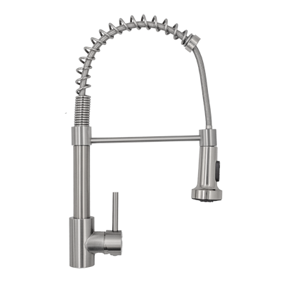 Sink Mixer Deck Type – Icon Range, 2 setting Kitchen Tap Brushed Stainless Steel Finish
