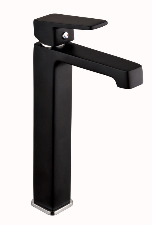 Basin Mixer Raised – Studio Icon Range, Modern Bathroom Tap, Matt Black Finish