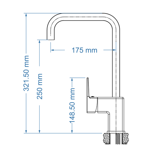 Sink Mixer Deck Type – Studio Icon Range, Modern Kitchen Tap