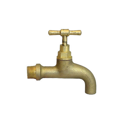 Tap Bib - Brass, Light Pattern, 1/2"