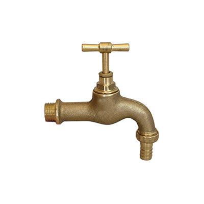 Tap Hosebib - Brass, Extended, 1/2"x1/2"